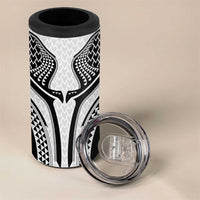 Hawaiian Kakau Art Tattoos Aquaman Style 4 in 1 Can Cooler Tumbler White Version - Wonder Print Shop