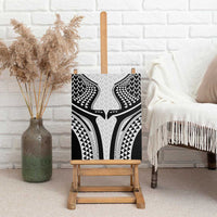 Hawaiian Kakau Art Tattoos Aquaman Style Canvas Wall Art White Version - Wonder Print Shop