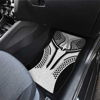 Hawaiian Kakau Art Tattoos Aquaman Style Car Mats White Version - Wonder Print Shop