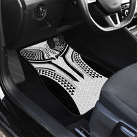 Hawaiian Kakau Art Tattoos Aquaman Style Car Mats White Version - Wonder Print Shop