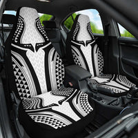 Hawaiian Kakau Art Tattoos Aquaman Style Car Seat Cover White Version - Wonder Print Shop