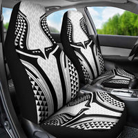 Hawaiian Kakau Art Tattoos Aquaman Style Car Seat Cover White Version - Wonder Print Shop