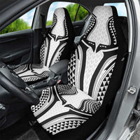 Hawaiian Kakau Art Tattoos Aquaman Style Car Seat Cover White Version - Wonder Print Shop
