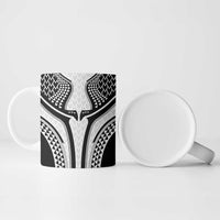 Hawaiian Kakau Art Tattoos Aquaman Style Ceramic Mug White Version - Wonder Print Shop