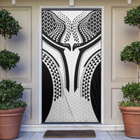 Hawaiian Kakau Art Tattoos Aquaman Style Door Cover White Version - Wonder Print Shop