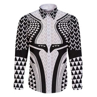 Hawaiian Kakau Art Tattoos Aquaman Style Family Matching Puletasi and Hawaiian Shirt White Version - Wonder Print Shop