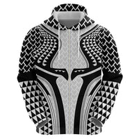 Hawaiian Kakau Art Tattoos Aquaman Style Hoodie White Version - Wonder Print Shop