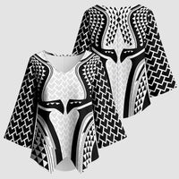 Hawaiian Kakau Art Tattoos Aquaman Style Kimono Sleeve Blouse White Version - Wonder Print Shop