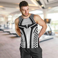 Hawaiian Kakau Art Tattoos Aquaman Style Men Tank Top White Version - Wonder Print Shop