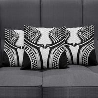 Hawaiian Kakau Art Tattoos Aquaman Style Pillow Cover White Version - Wonder Print Shop