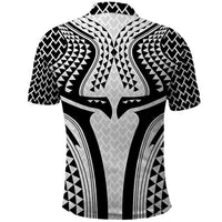 Hawaiian Kakau Art Tattoos Aquaman Style Polo Shirt White Version - Wonder Print Shop