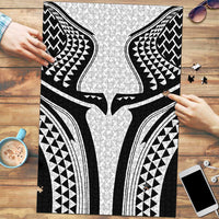 Hawaiian Kakau Art Tattoos Aquaman Style Puzzle White Version - Wonder Print Shop