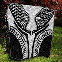 Hawaiian Kakau Art Tattoos Aquaman Style Quilt White Version - Wonder Print Shop