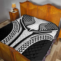 Hawaiian Kakau Art Tattoos Aquaman Style Quilt White Version - Wonder Print Shop