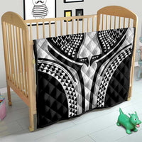 Hawaiian Kakau Art Tattoos Aquaman Style Quilt White Version - Wonder Print Shop