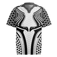 Hawaiian Kakau Art Tattoos Aquaman Style Rugby Jersey White Version - Wonder Print Shop