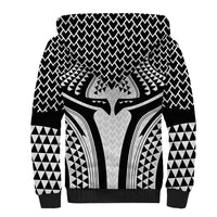Hawaiian Kakau Art Tattoos Aquaman Style Sherpa Hoodie White Version - Wonder Print Shop