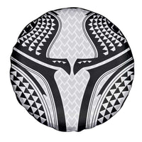 Hawaiian Kakau Art Tattoos Aquaman Style Spare Tire Cover White Version - Wonder Print Shop