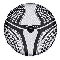 Hawaiian Kakau Art Tattoos Aquaman Style Spare Tire Cover White Version - Wonder Print Shop