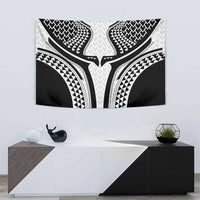 Hawaiian Kakau Art Tattoos Aquaman Style Tapestry White Version - Wonder Print Shop