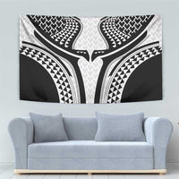 Hawaiian Kakau Art Tattoos Aquaman Style Tapestry White Version - Wonder Print Shop