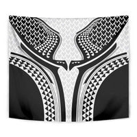 Hawaiian Kakau Art Tattoos Aquaman Style Tapestry White Version - Wonder Print Shop