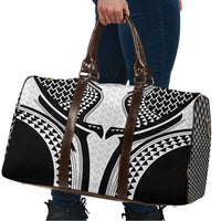 Hawaiian Kakau Art Tattoos Aquaman Style Travel Bag White Version - Wonder Print Shop
