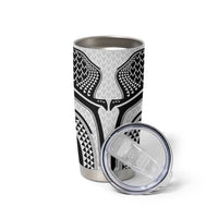 Hawaiian Kakau Art Tattoos Aquaman Style Tumbler Cup White Version - Wonder Print Shop