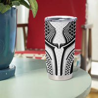 Hawaiian Kakau Art Tattoos Aquaman Style Tumbler Cup White Version - Wonder Print Shop
