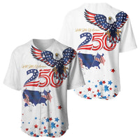 250 Years of American Freedom Baseball Jersey Flag Bald Eagle and Map