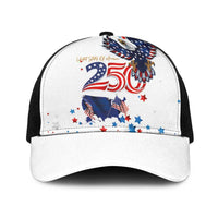 250 Years of American Freedom Baseball Net Cap Flag Bald Eagle and Map