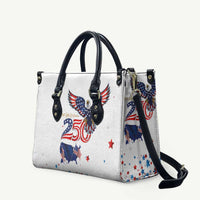250 Years of American Freedom Leather Bag Flag Bald Eagle and Map