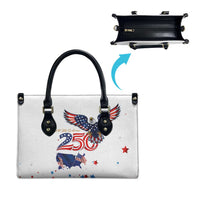 250 Years of American Freedom Leather Bag Flag Bald Eagle and Map