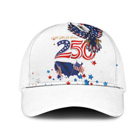 250 Years of American Freedom Mesh Trucker Cap Flag Bald Eagle and Map