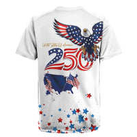 250 Years of American Freedom Rugby Jersey Flag Bald Eagle and Map