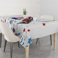 250 Years of American Freedom Tablecloth Flag Bald Eagle and Map