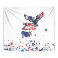 250 Years of American Freedom Tapestry Flag Bald Eagle and Map