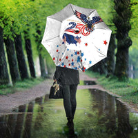 250 Years of American Freedom Umbrella Flag Bald Eagle and Map