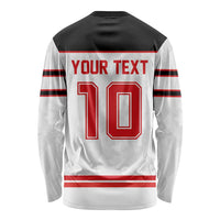 Canada Ice Hockey Custom Long Sleeve Shirt Maple Leaves Sport
