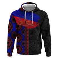 Haiti Flag Day African Seamless Pattern Hoodie - Wonder Print Shop