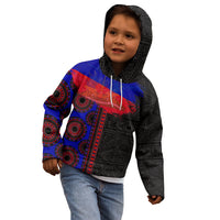 Haiti Flag Day African Seamless Pattern Kid Hoodie - Wonder Print Shop