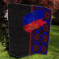 Haiti Flag Day African Seamless Pattern Quilt - Wonder Print Shop