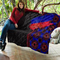 Haiti Flag Day African Seamless Pattern Quilt - Wonder Print Shop