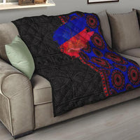 Haiti Flag Day African Seamless Pattern Quilt - Wonder Print Shop