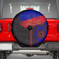 Haiti Flag Day African Seamless Pattern Spare Tire Cover - Wonder Print Shop