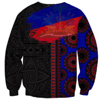 Haiti Flag Day African Seamless Pattern Sweatshirt - Wonder Print Shop