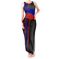 Haiti Flag Day African Seamless Pattern Tank Maxi Dress - Wonder Print Shop