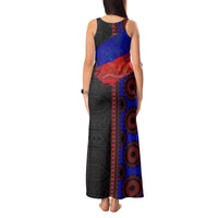 Haiti Flag Day African Seamless Pattern Tank Maxi Dress - Wonder Print Shop