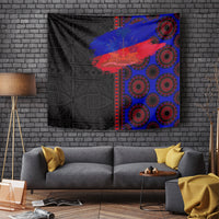 Haiti Flag Day African Seamless Pattern Tapestry - Wonder Print Shop