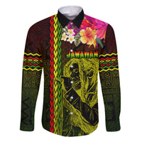 Hawaiian Reggae Music Family Matching Mermaid Dress and Hawaiian Shirt Jamaica Singer Tribal Polynesian and Hibiscus - Wonder Print Shop